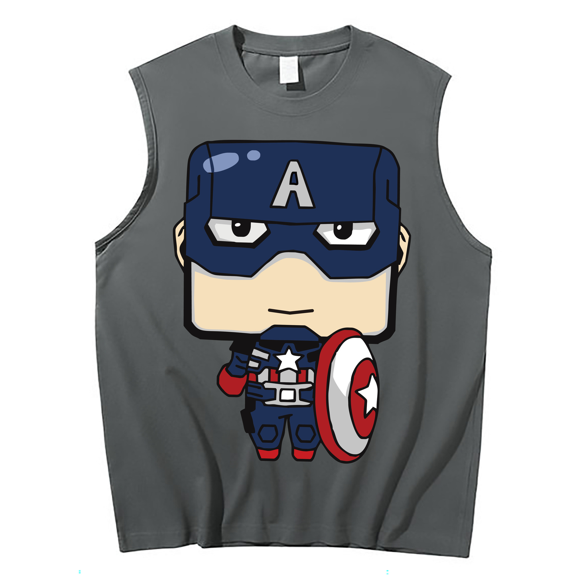 （画像用） アベンジャーズ The Avengers コットン100％タンクトップ（フロントプリント）